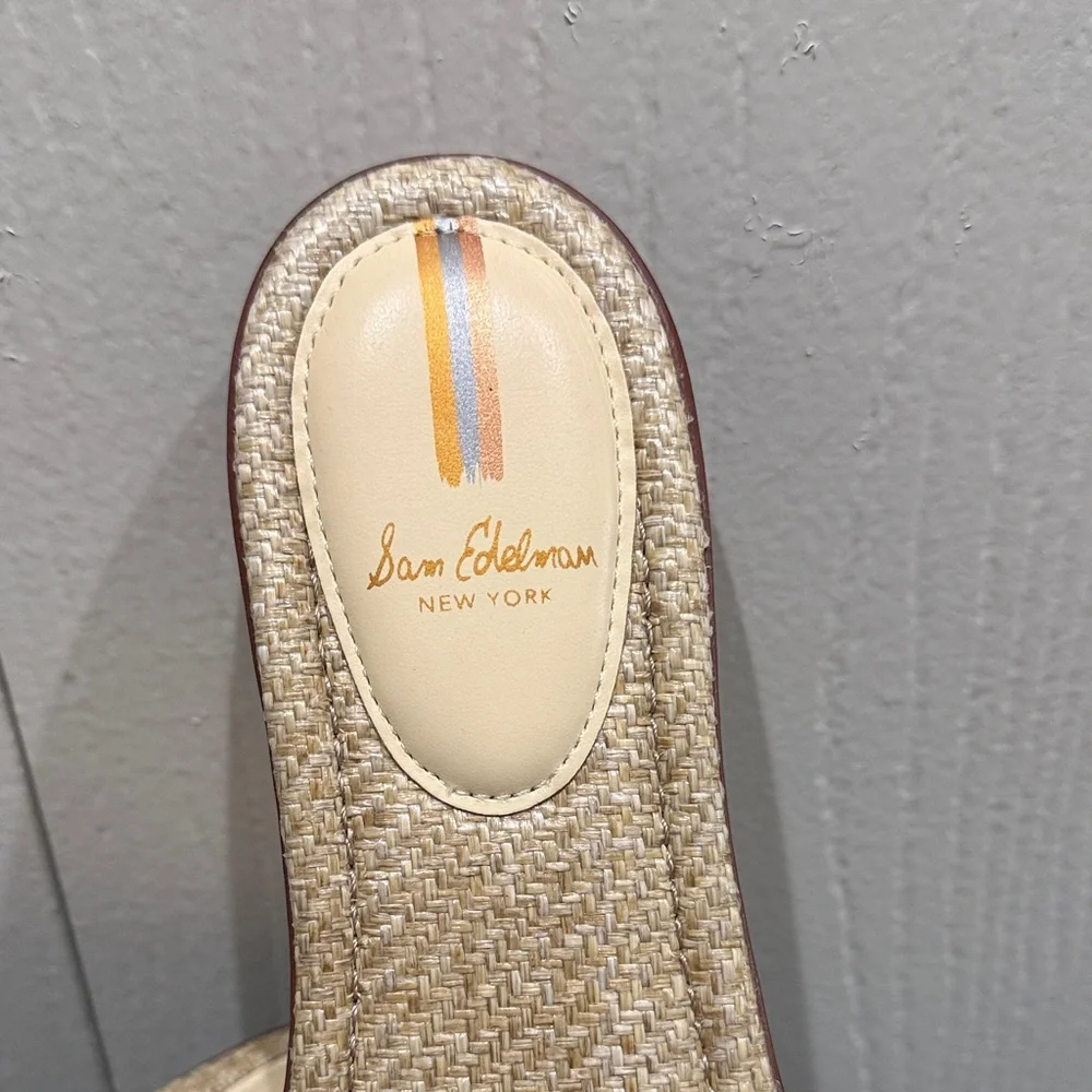 Sam Edelman Gaige Flat Sandal Bleached Wheat 9 Medium